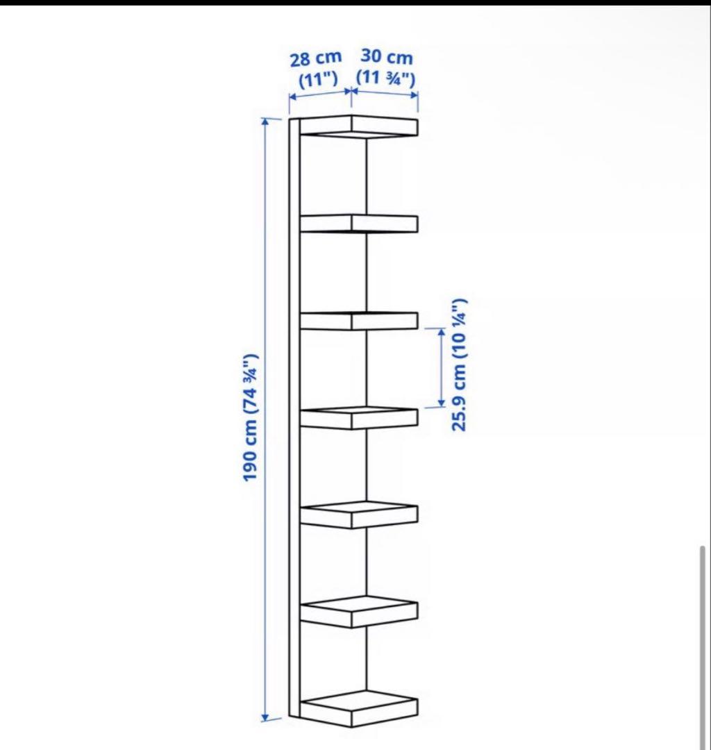 【ikea】ウォールシェルフユニット　ホワイト