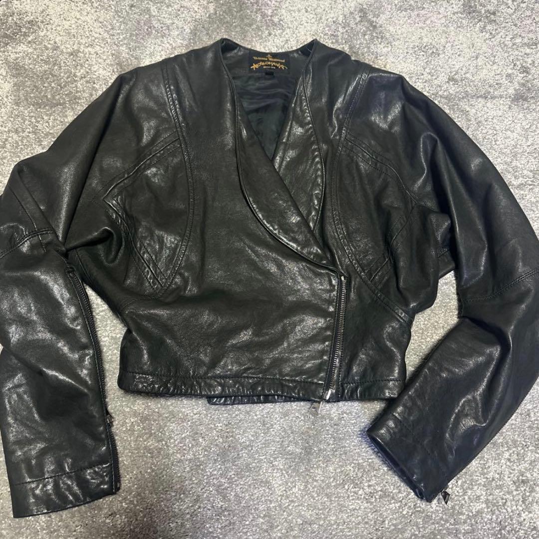 vivienne westwood レザージャケット　短丈