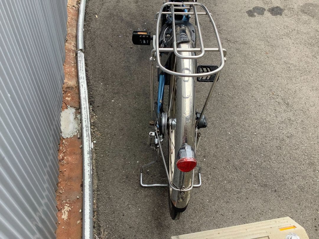 パナソニック新機種電動アシスト自転車viviDX26インチブルー系ボディー