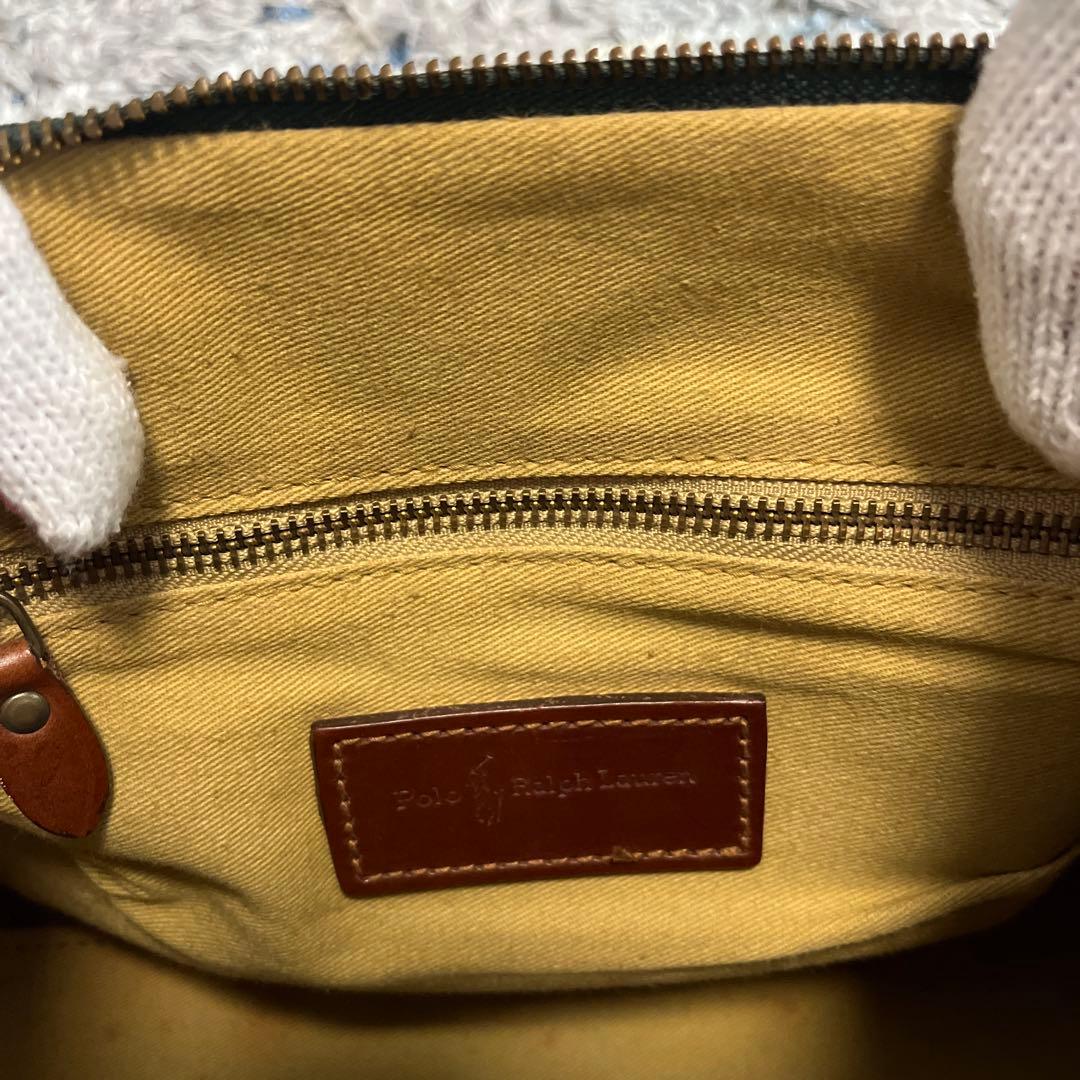 【最終値下げ】ポロラルフローレン ミニボストンバッグ ビンテージ PVC