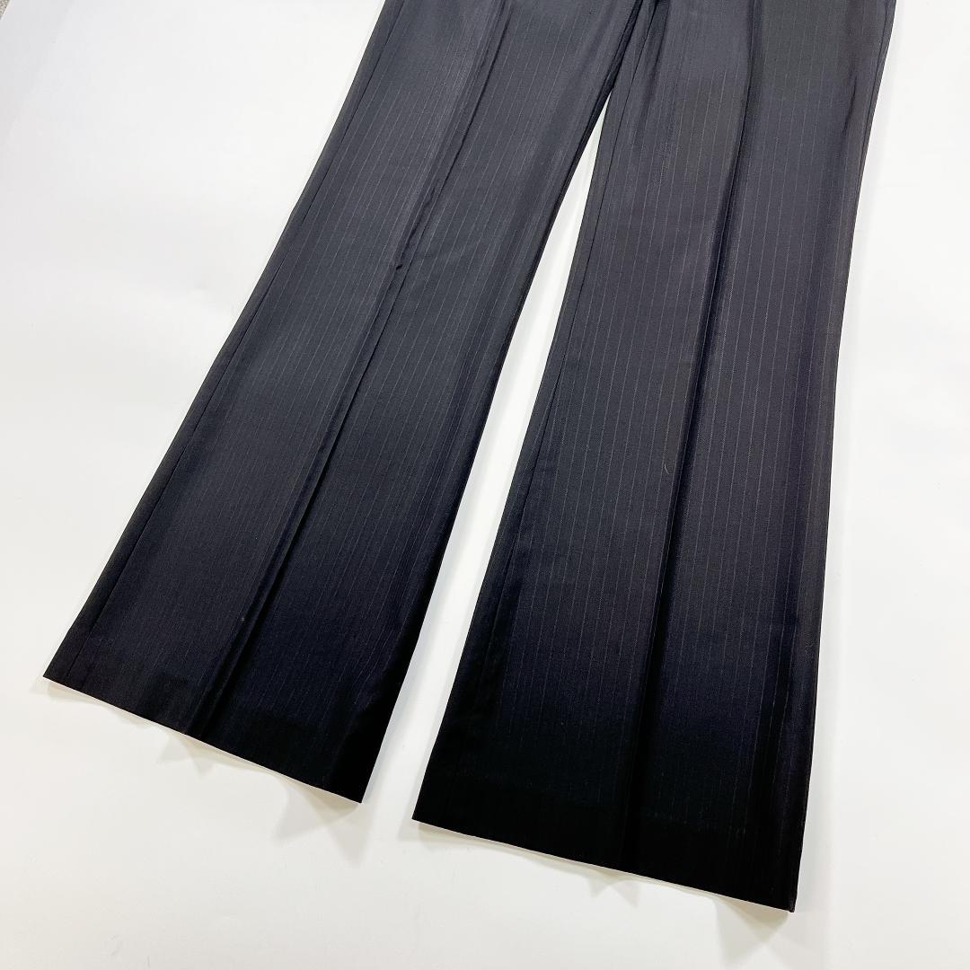 セオリーリュクス パンツスーツ セットアップ 36 S 黒 ストライプ