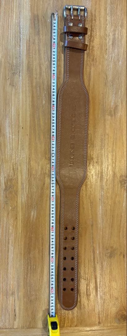 美品！GOLD'S GYM プロレザーベルト　Mサイズ　ゴールドジム　筋トレ