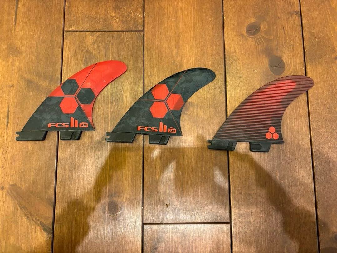 FCS2 FCS fin トライフィン AM PC アルメリック Sサイズ 赤