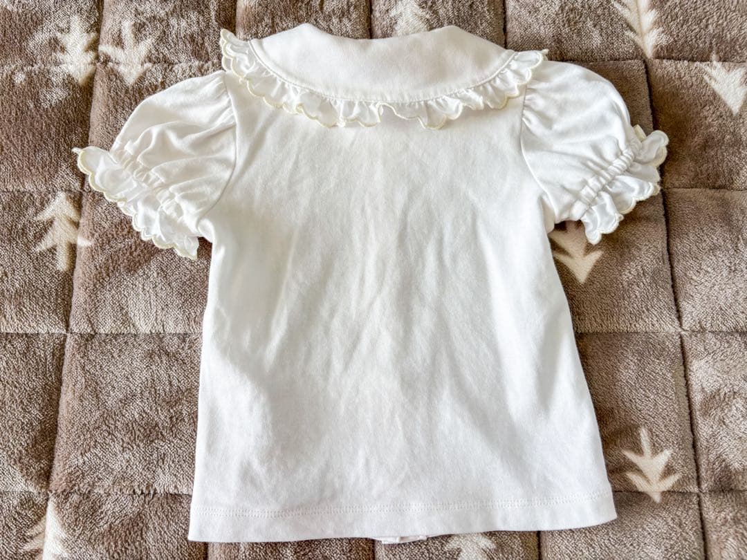 shirleytempleうさぎハンカチプリントジャンパースカート＆ブラウス90