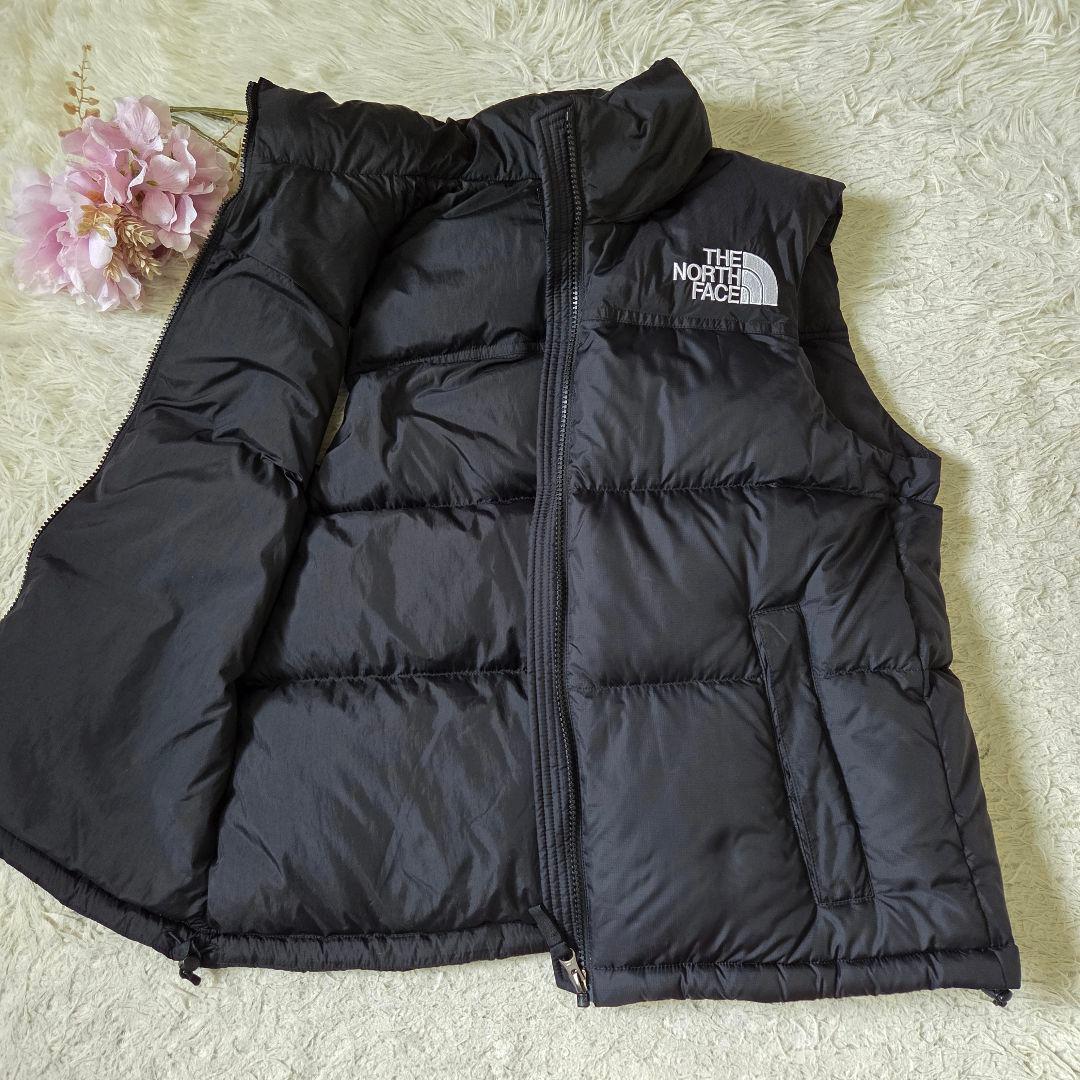 極美品 ノースフェイス ダウンベスト サイズL ブラック 洗える