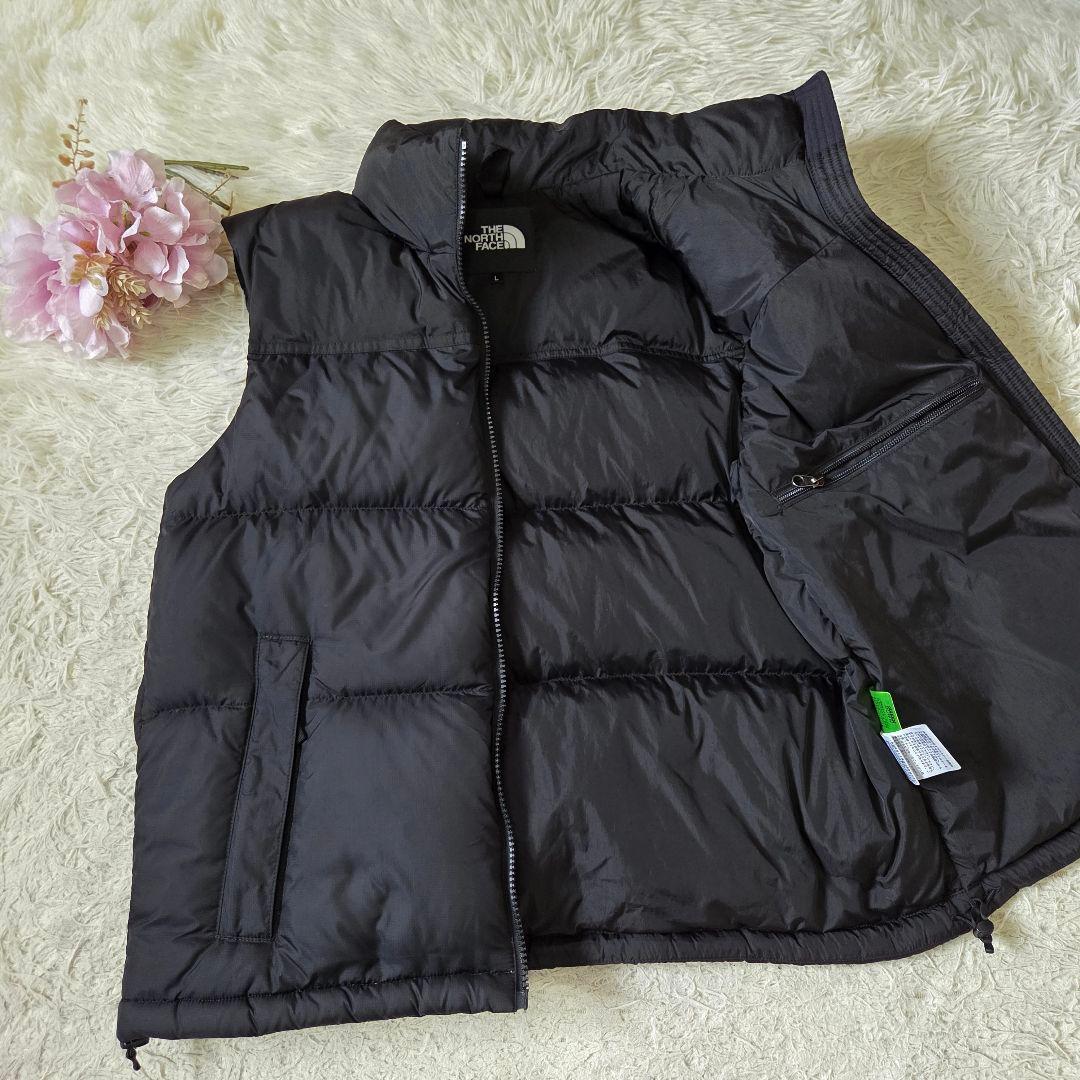 極美品 ノースフェイス ダウンベスト サイズL ブラック 洗える