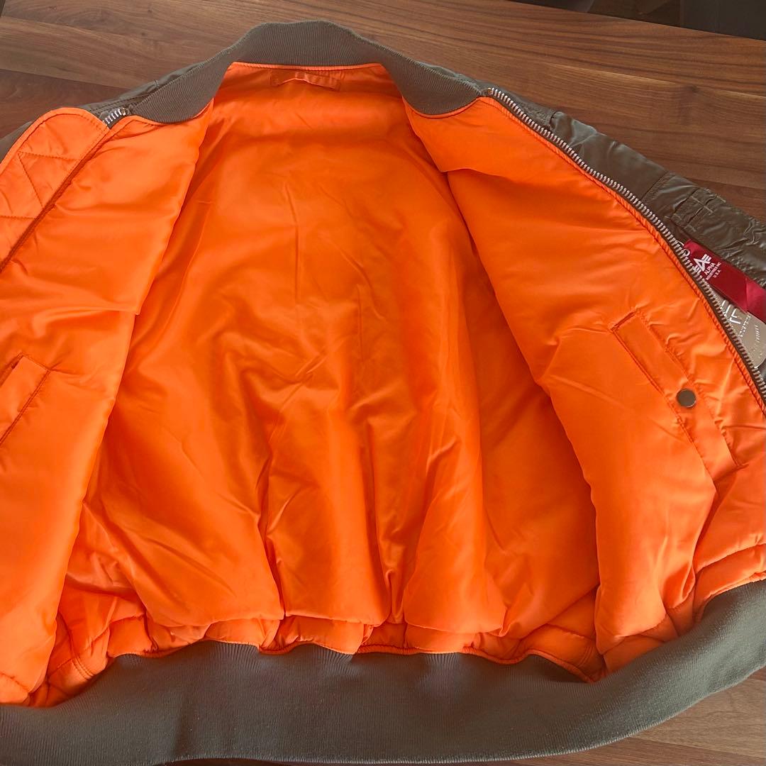 ALPHA MA-1 FLIGHT JACKET セージ XLサイズ