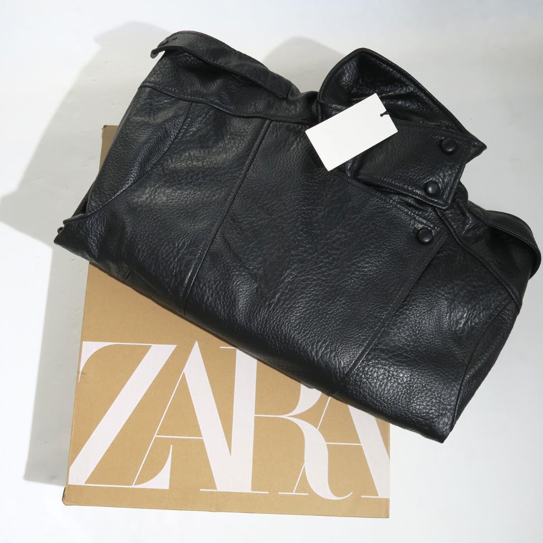 タグ付・新品 ZARA フェイクレザージャケット 4391/852/800