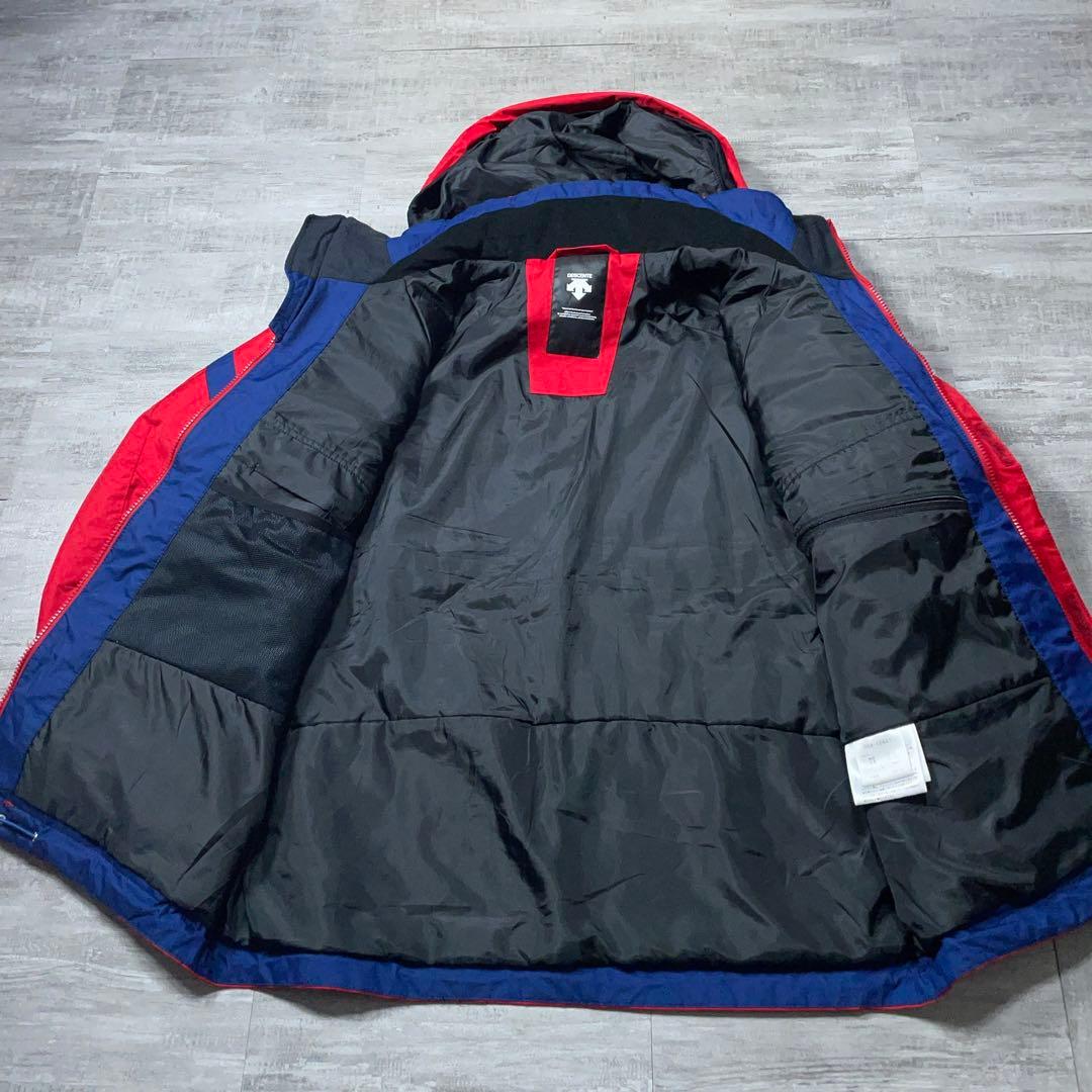 近年モデル DESCENTE デサント スキーウェア メンズL スノーボード赤黒