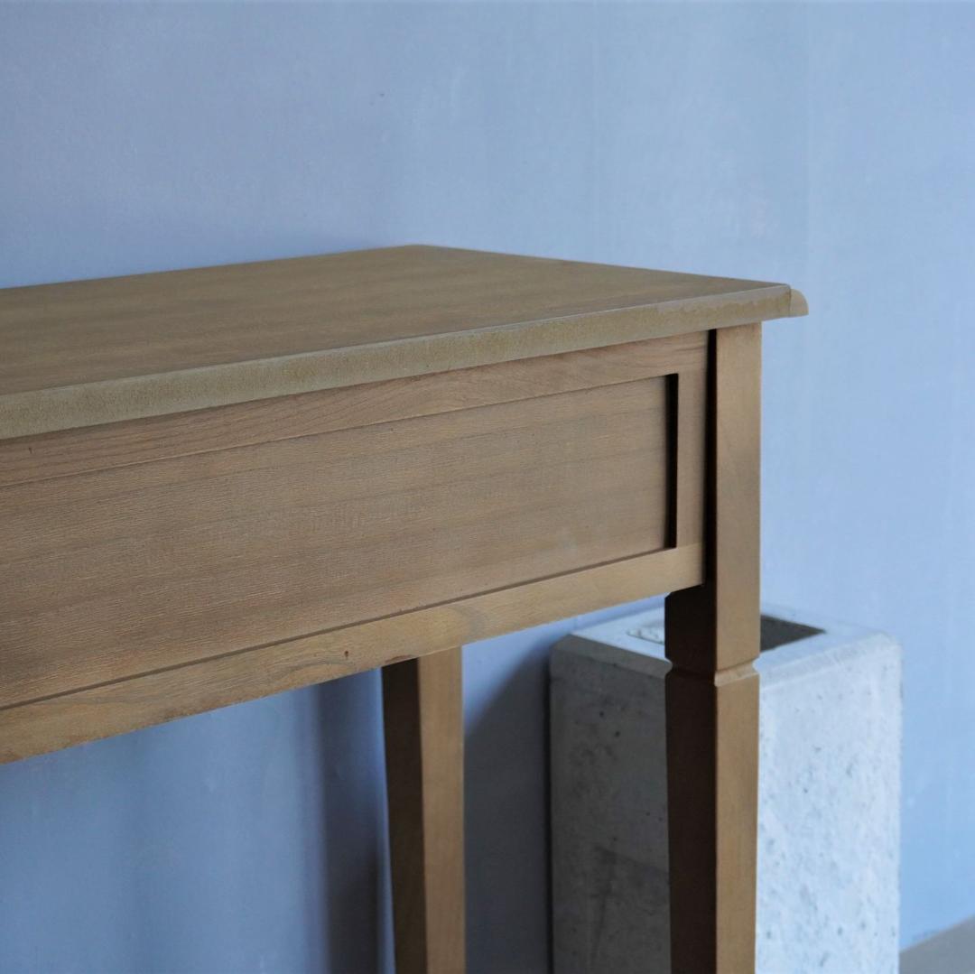 桐材 コンソールテーブル ハイテーブル カウンターテーブル 机 木製 無垢材