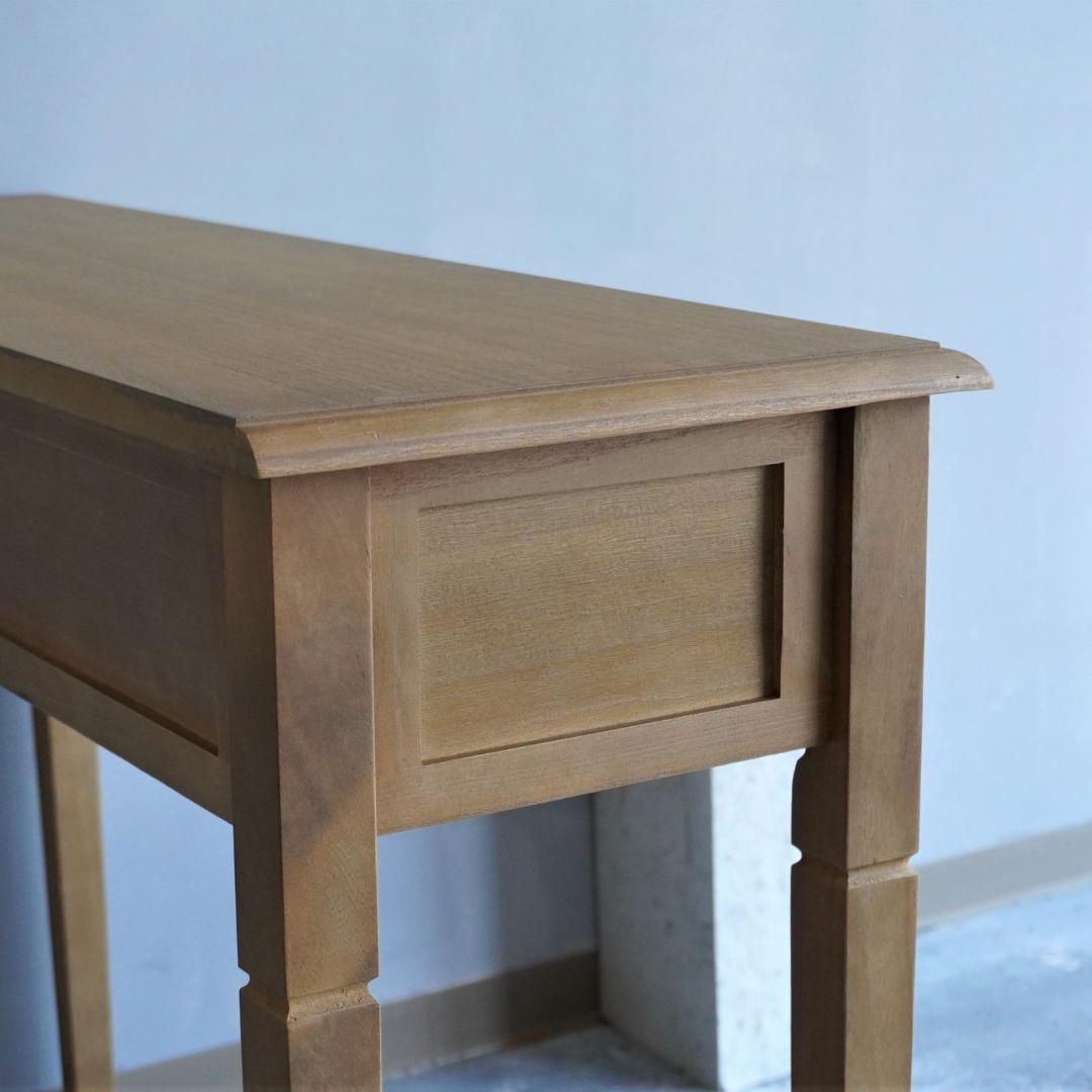 桐材 コンソールテーブル ハイテーブル カウンターテーブル 机 木製 無垢材