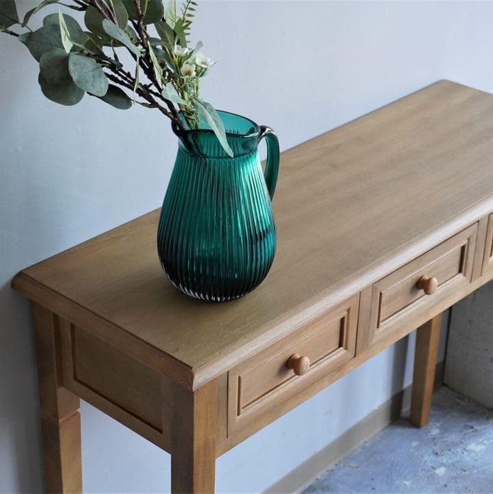 桐材 コンソールテーブル ハイテーブル カウンターテーブル 机 木製 無垢材