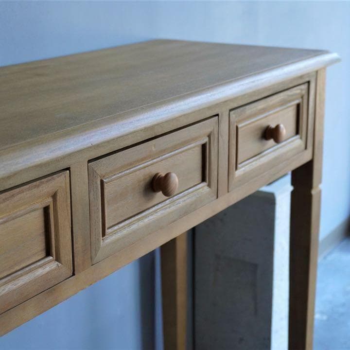 桐材 コンソールテーブル ハイテーブル カウンターテーブル 机 木製 無垢材