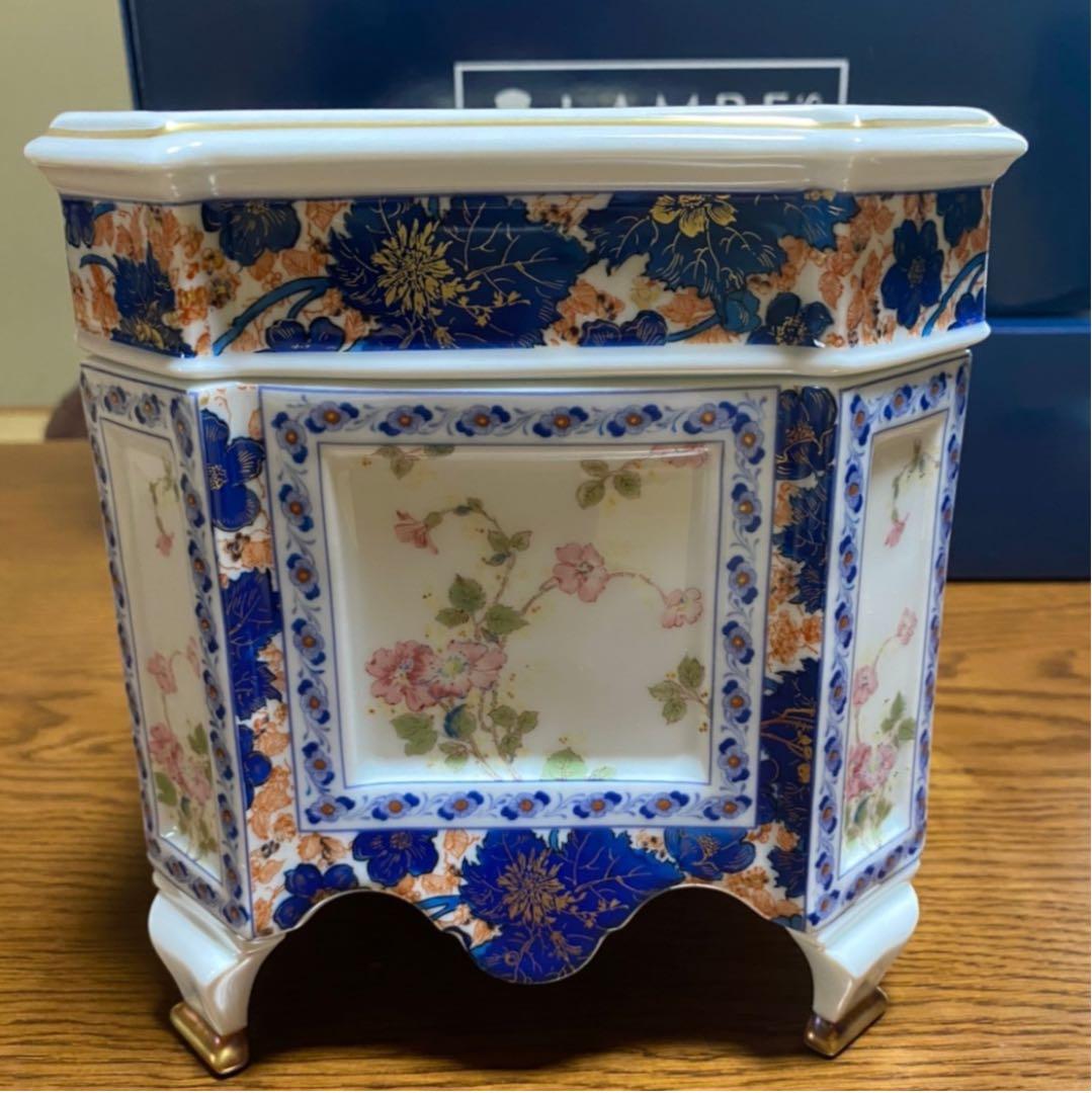 ランプベルジェ　アビランド　リモージュ陶器アロマランプ<新品未使用>