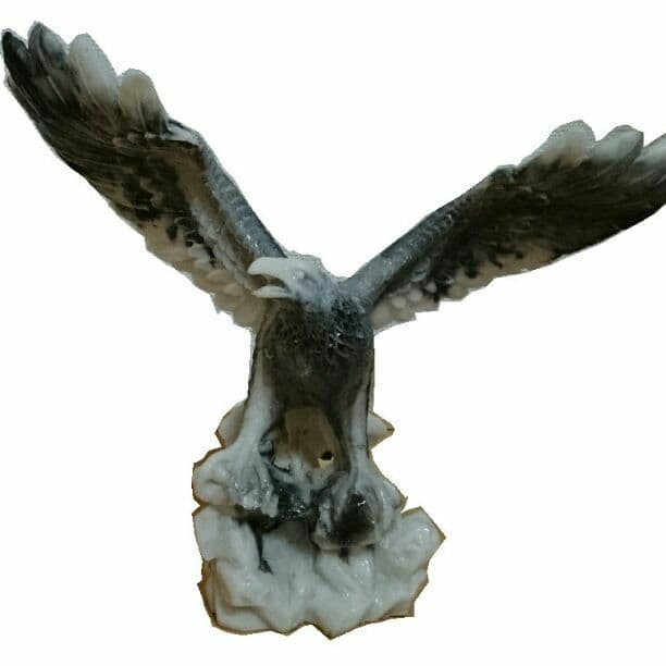 天然大理石オブジェ【鷹】ベトナムダナン マーブルマウンテン産