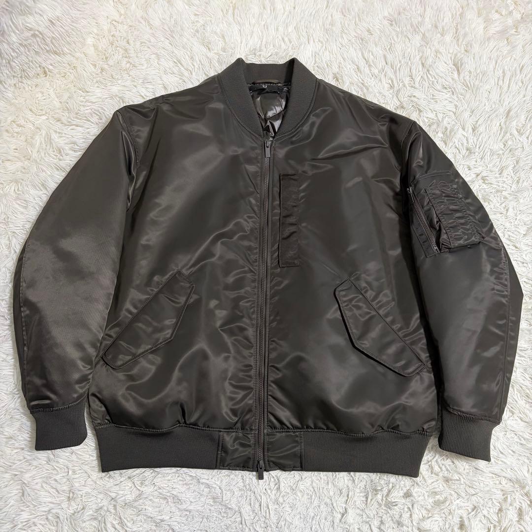 【極美品】UNIQLO +J ハイブリッドダウンオーバーサイズMA-1 グレー