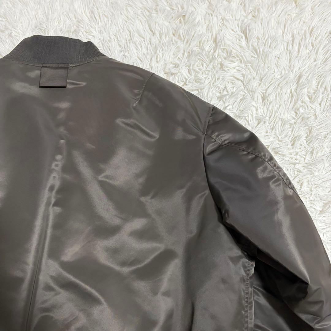 【極美品】UNIQLO +J ハイブリッドダウンオーバーサイズMA-1 グレー