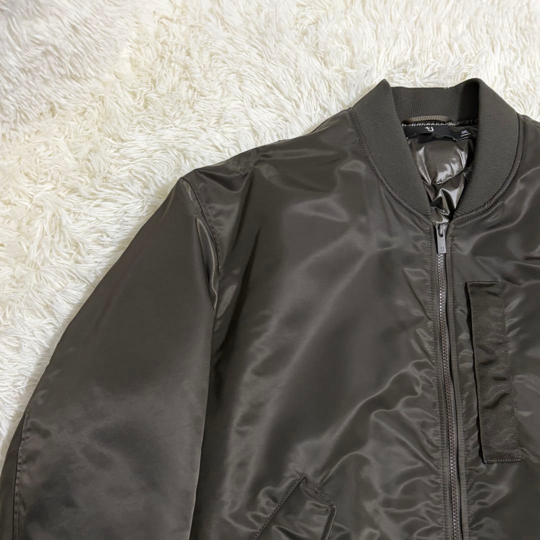 【極美品】UNIQLO +J ハイブリッドダウンオーバーサイズMA-1 グレー