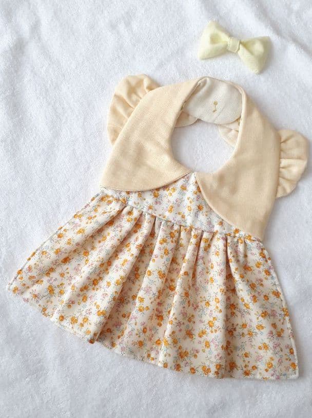 【送料無料】黄色い花畑のボレロワンピーススタイ