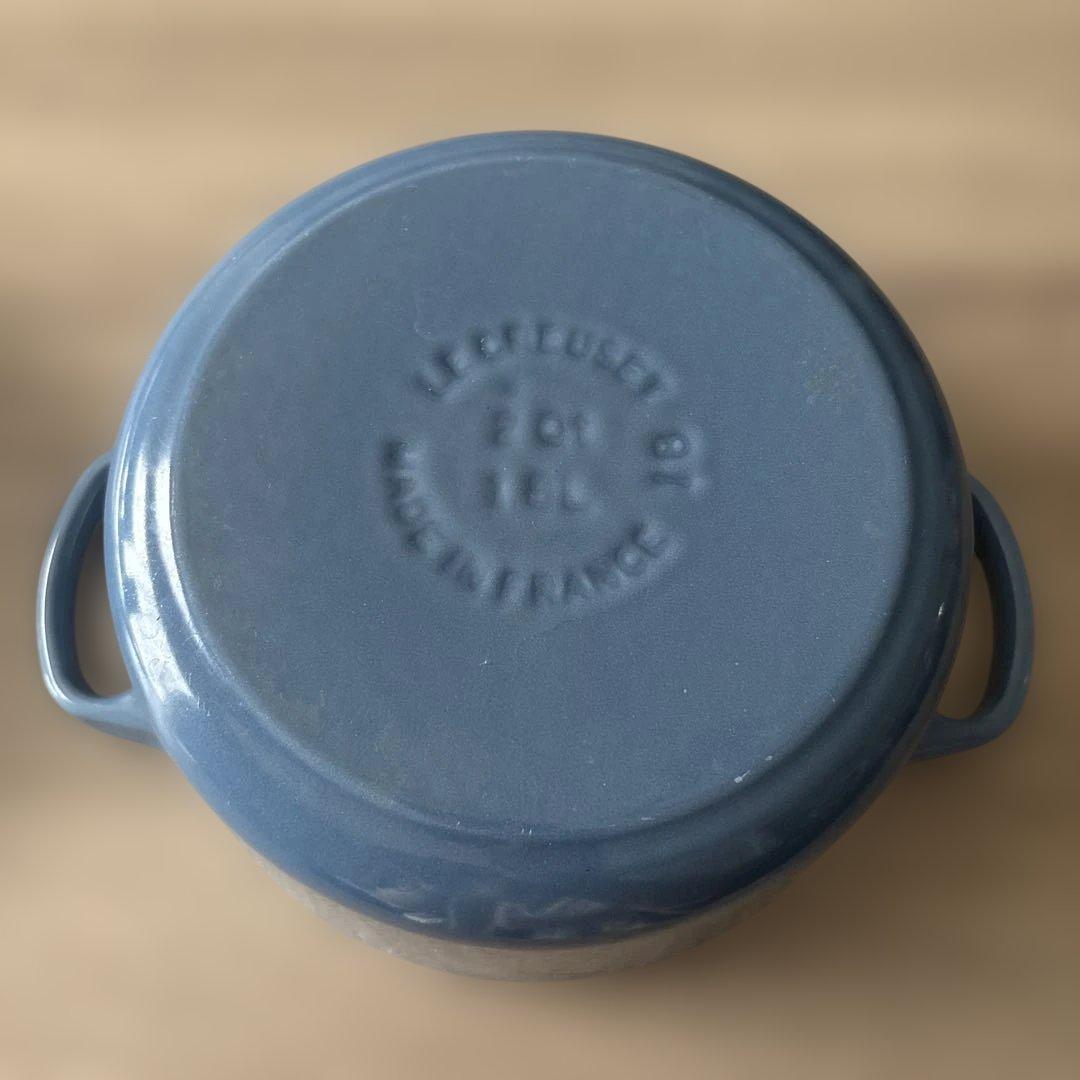 ル・クルーゼ/ココットロンド/シャンブレー/18cm