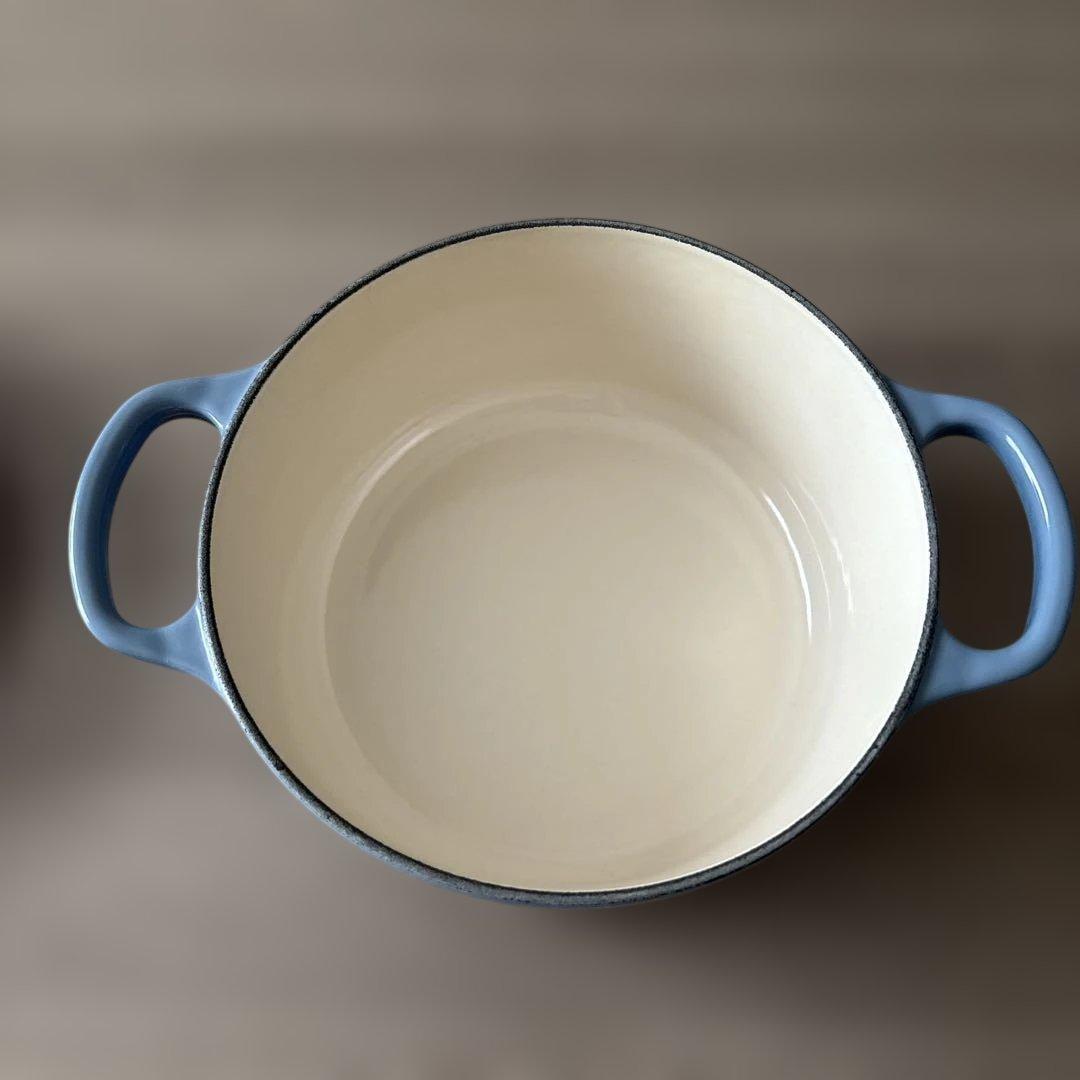 ル・クルーゼ/ココットロンド/シャンブレー/18cm