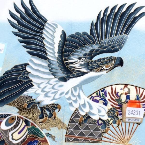 七五三 五歳 男児 羽織袴フルセット 着物 豪華絢爛 白地 紋袴 NO24331