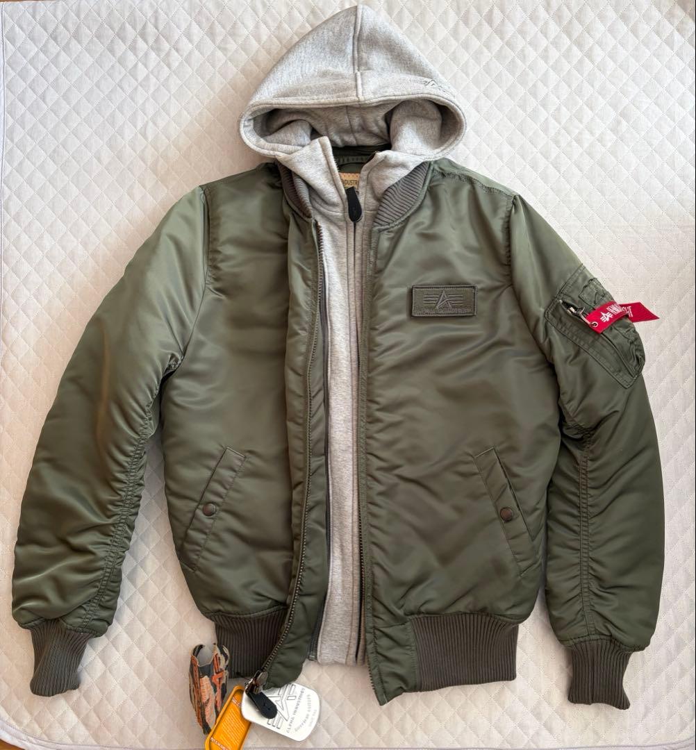 ALPHA INDUSTRIES MA-1 アウター カーキ M