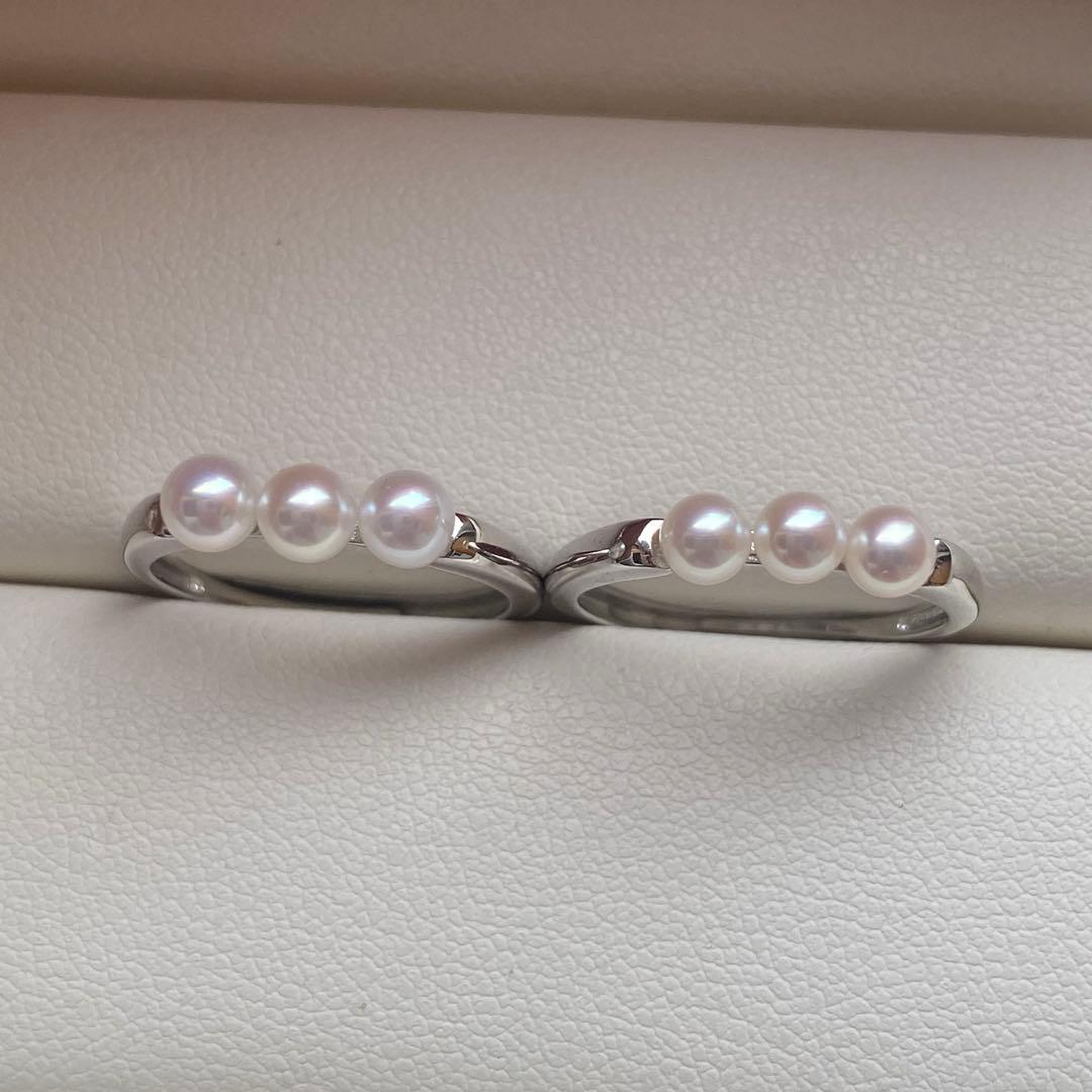 よろしく♫ページ　4-4.5mmパールリング　2点