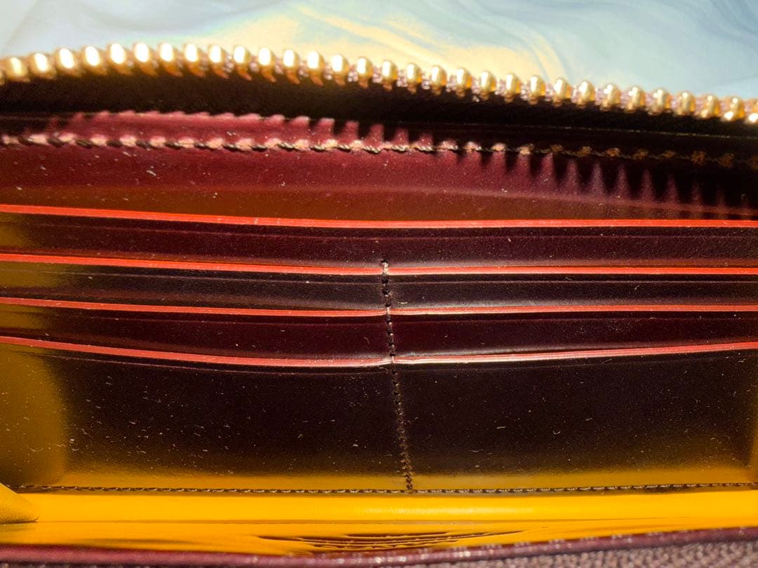 ガンゾ　ganzo シェルコードバン2 ラウンドファスナー長財布