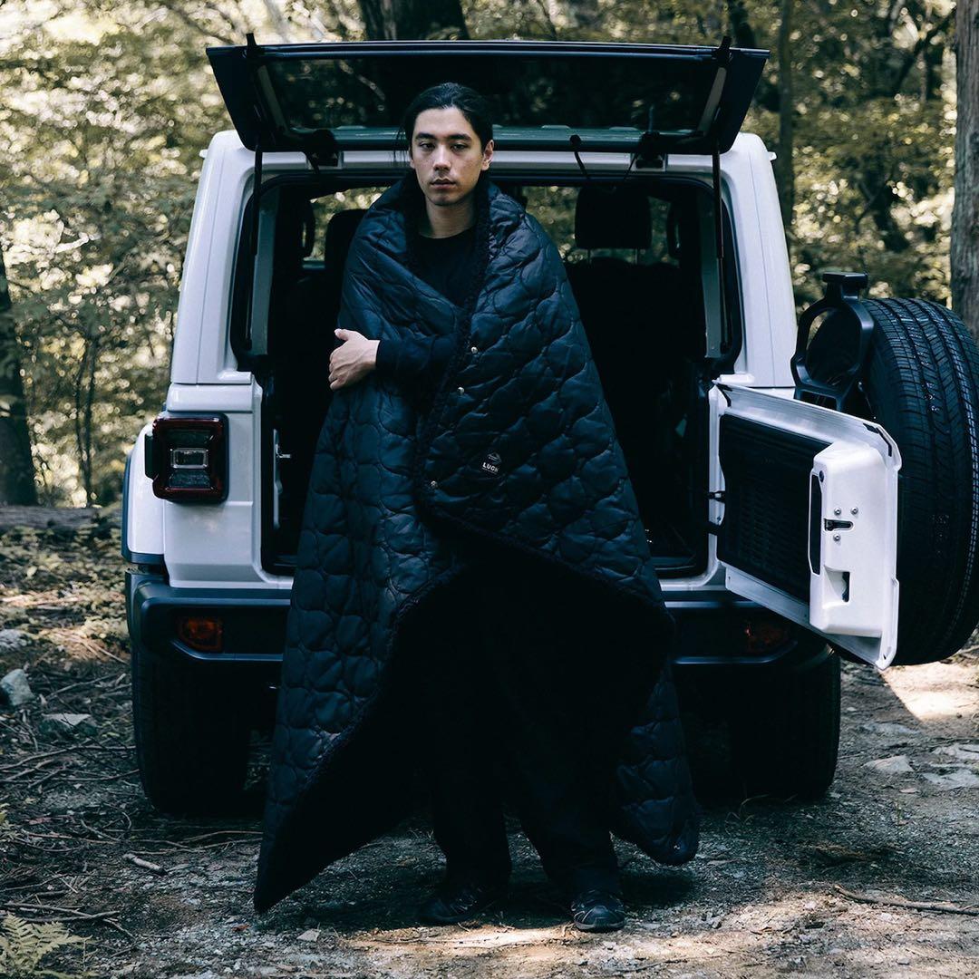 【新品】LUGH ルー 魔法瓶ブランケット 6層/グラフェン Lサイズ ブラック