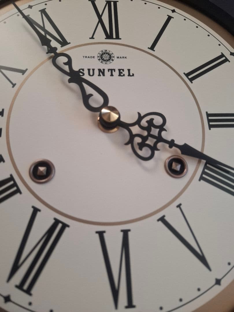 未使用　SUNTEL 八角形クオーツ時計　さんてる　ボンボン時計 振り子　掛時計