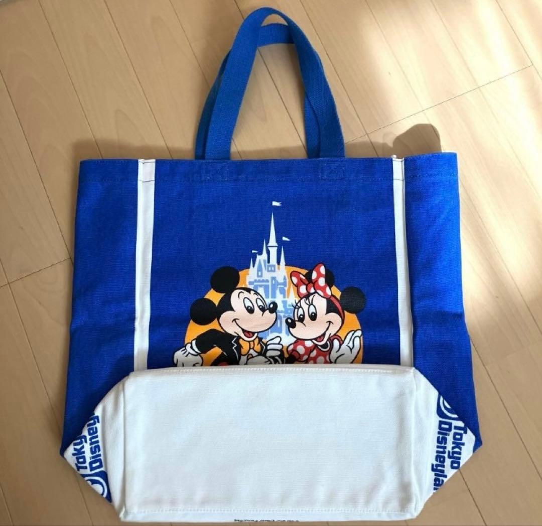 【希少品】東京ディズニーランド トートバッグ 復刻25周年 青