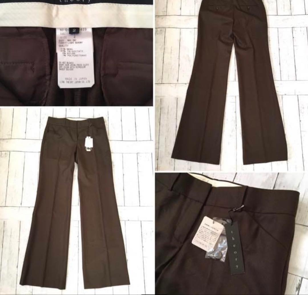 新品/theory/セットアップ スーツ/size 2/brown/wool