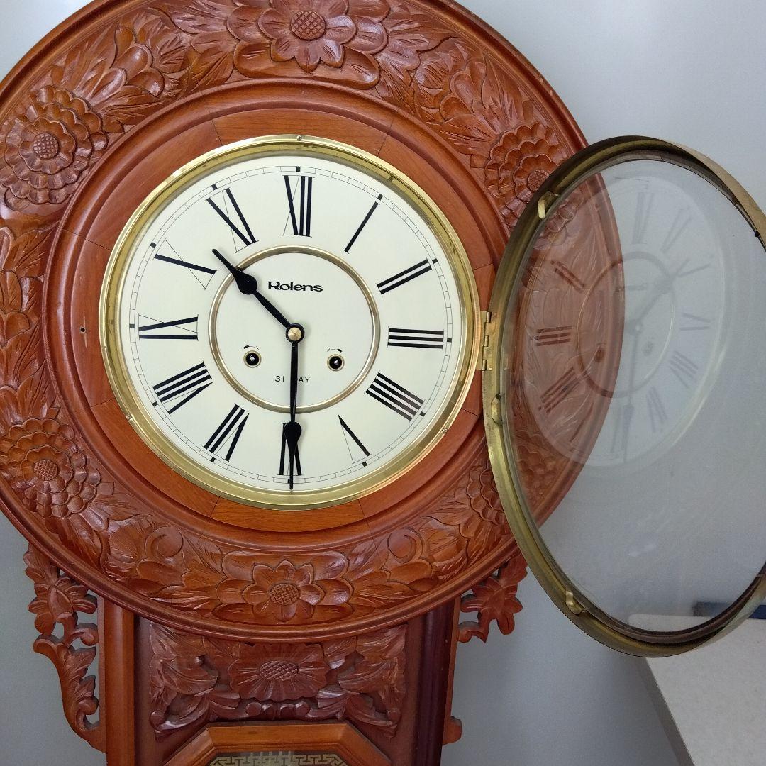 Rolens　壁掛け時計　ネジ式　アンティーク　レトロ