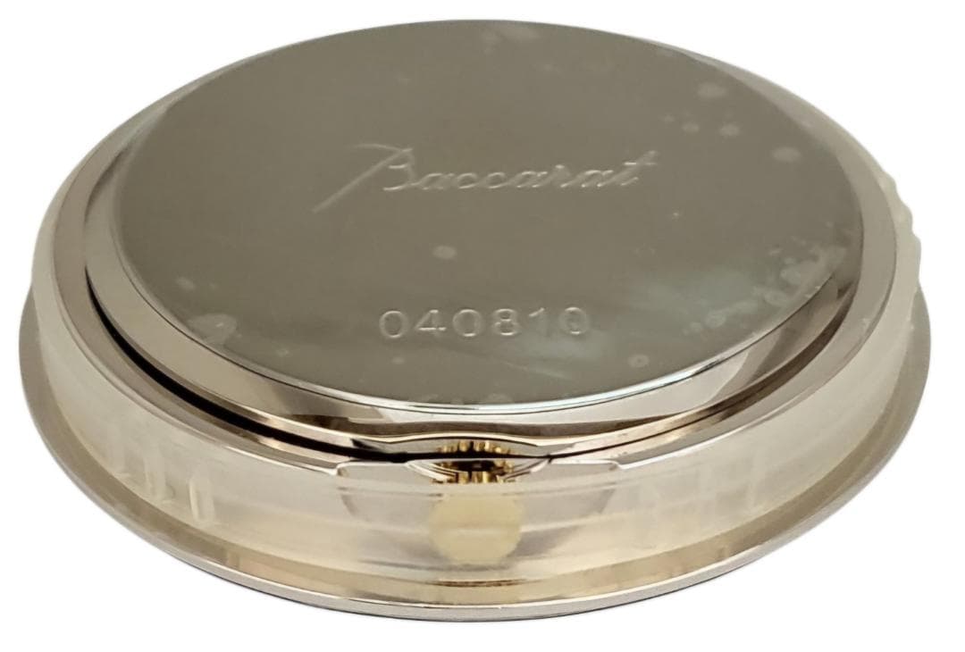 ☆美品 Baccarat / バカラ ハート型 置き時計 稼働品 約369g!!