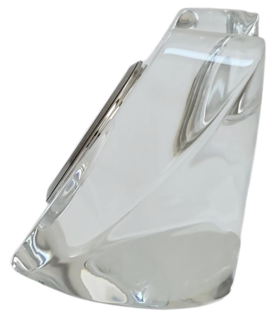 ☆美品 Baccarat / バカラ ハート型 置き時計 稼働品 約369g!!