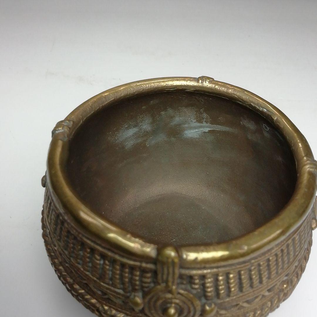 Ｓ５７９　蓋置　『印度産　佛器蓋置』『永田宗伴　箱書』『銅製』　共箱　茶道具