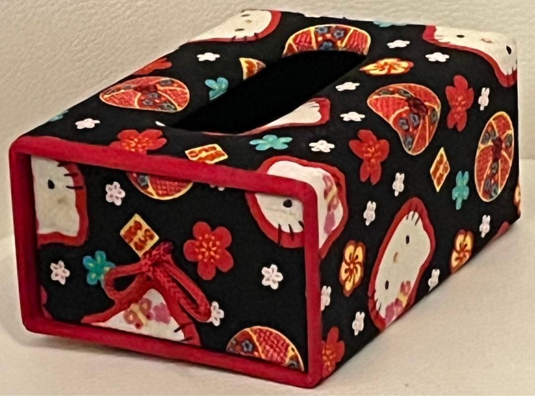 サンリオ　キティ　ポケットティッシュ ボックス　和柄　着物　レア