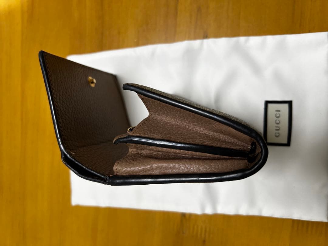GUCCI 二つ折り財布 ブラウン/ベージュ