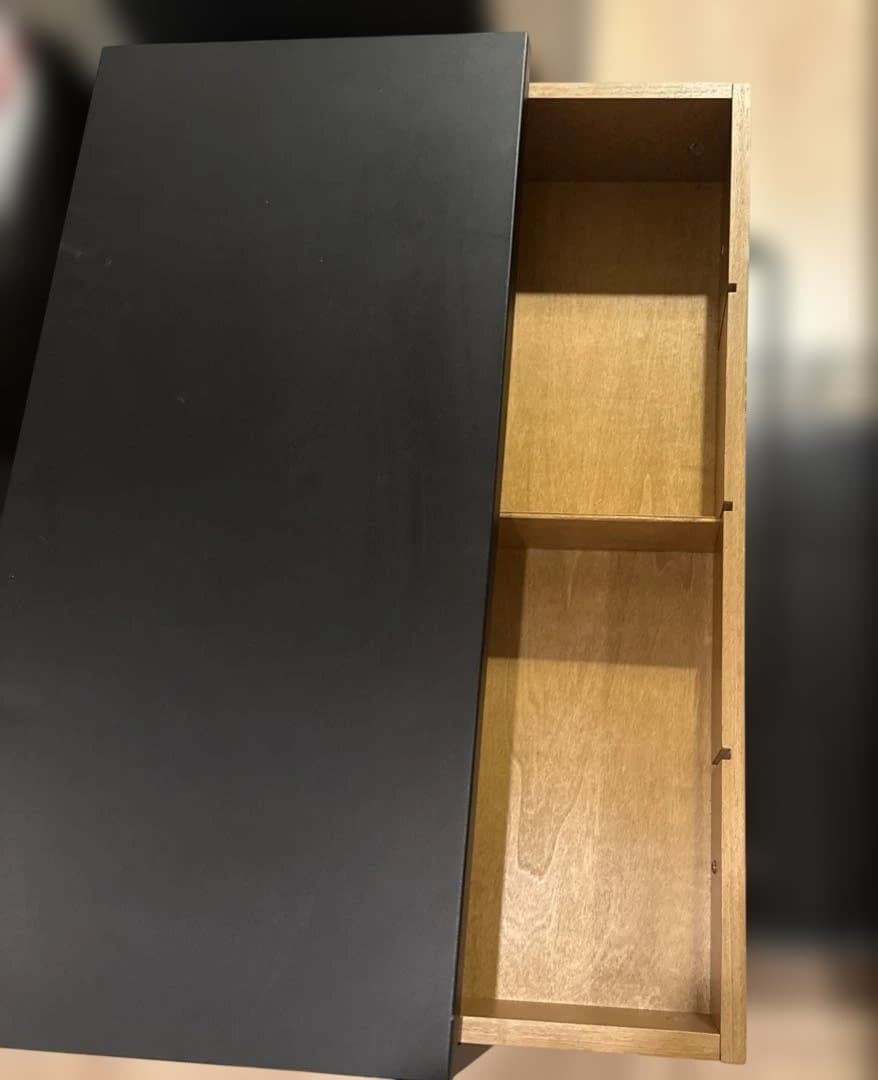 lowya キッチンワゴン ハニー　ブラック　カウンター　収納　キャビネット