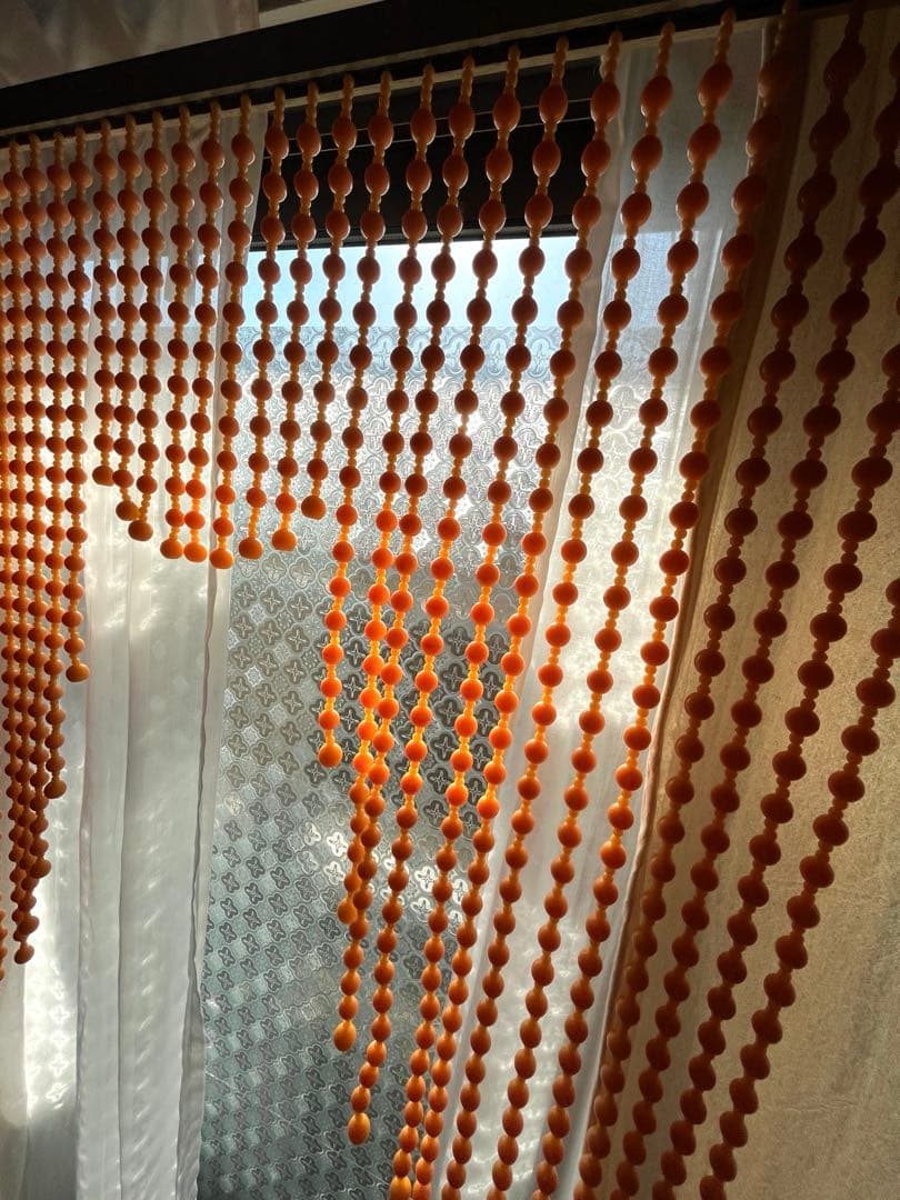 昭和レトロ　カラー玉のれん