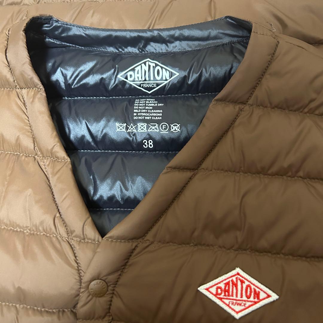 DANTON ダントン　ブラウン ダウンベスト 38