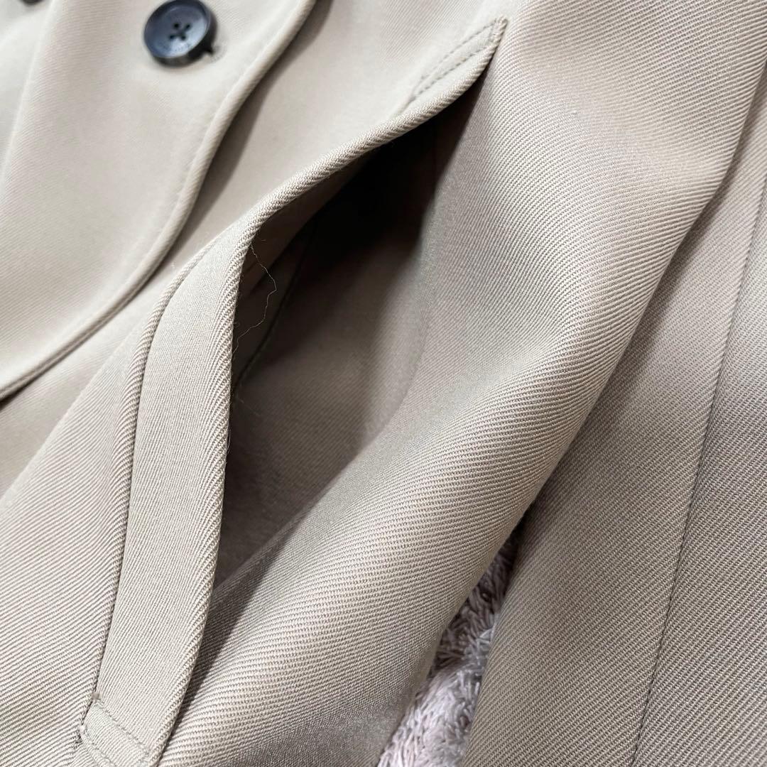 24SS✨新品タグ付✨anuans ウールギャバジントレンチコート M