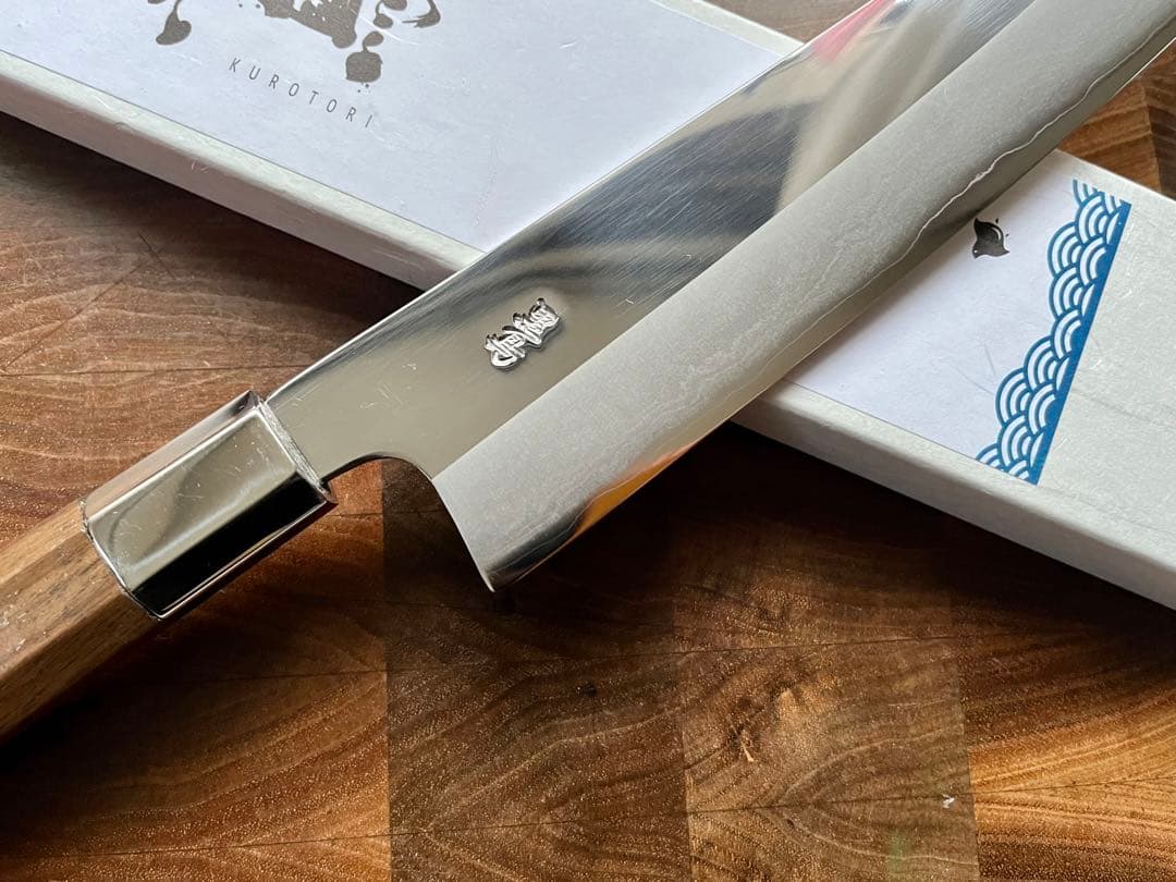黒鳥鍛造　銀三　磨き　牛刀　210mm 包丁　洋包丁　ステンレス　土佐打刃物