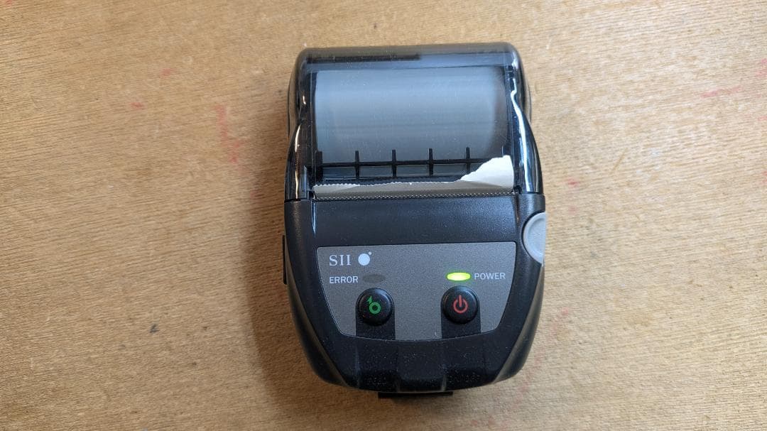 サーマルプリンタ　SII MP-B20 レシート モバイル　ケース　感熱紙つき