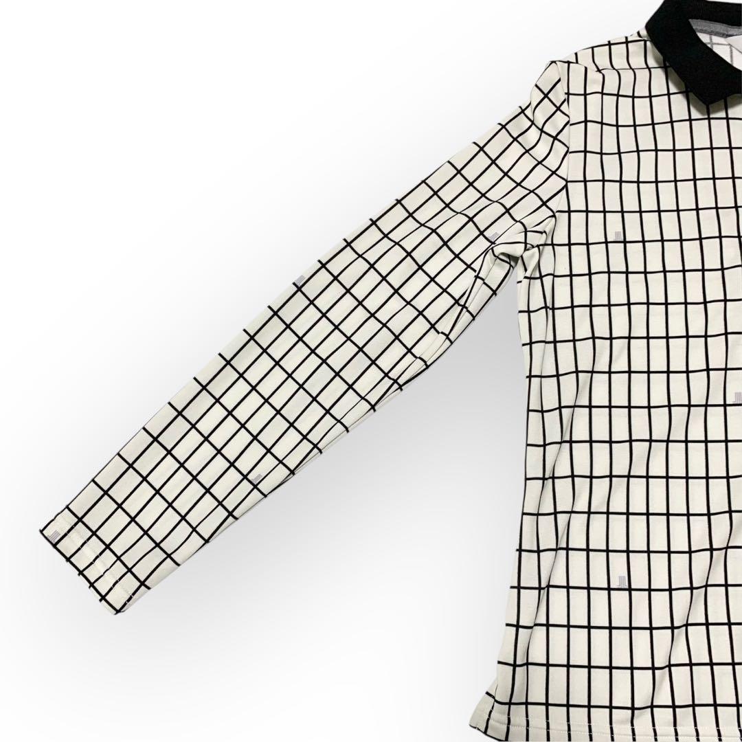 ほぼ未使用✨ランバンスポール ゴルフシャツ チェック ラインストーン 40