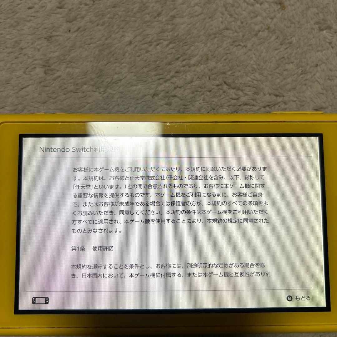 ジャンクNintendo Switch Lite イエロー 本体