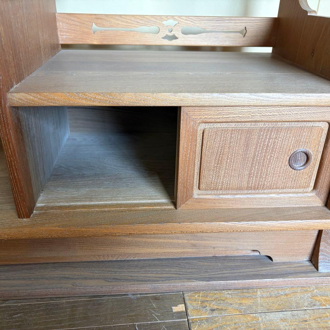 【送料込】和風家具　和室民芸家具　アンティーク　昭和レトロ　小物入　戸棚　お茶