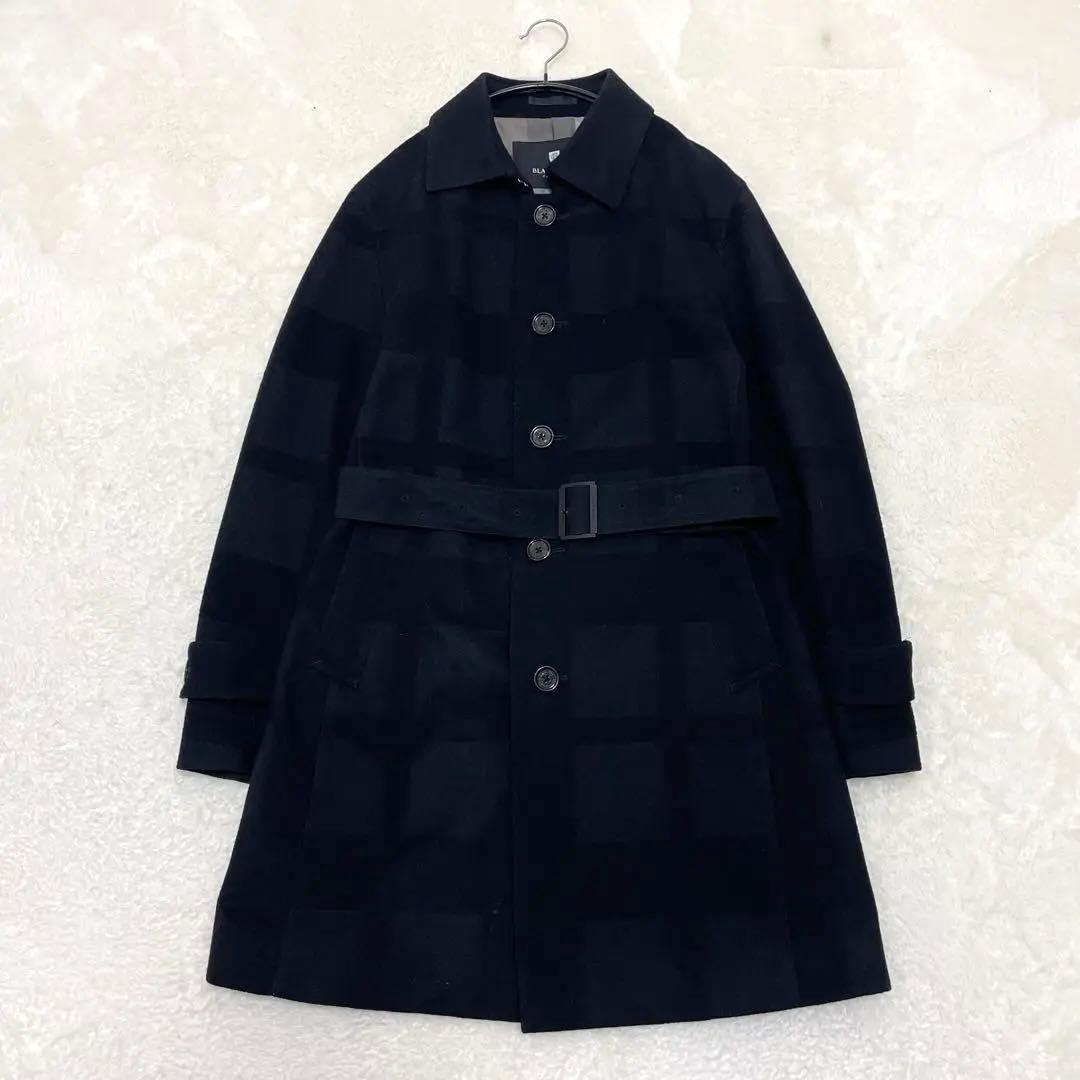 【美品】ブラックレーベルクレストブリッジ ステンカラーコート ブラック M