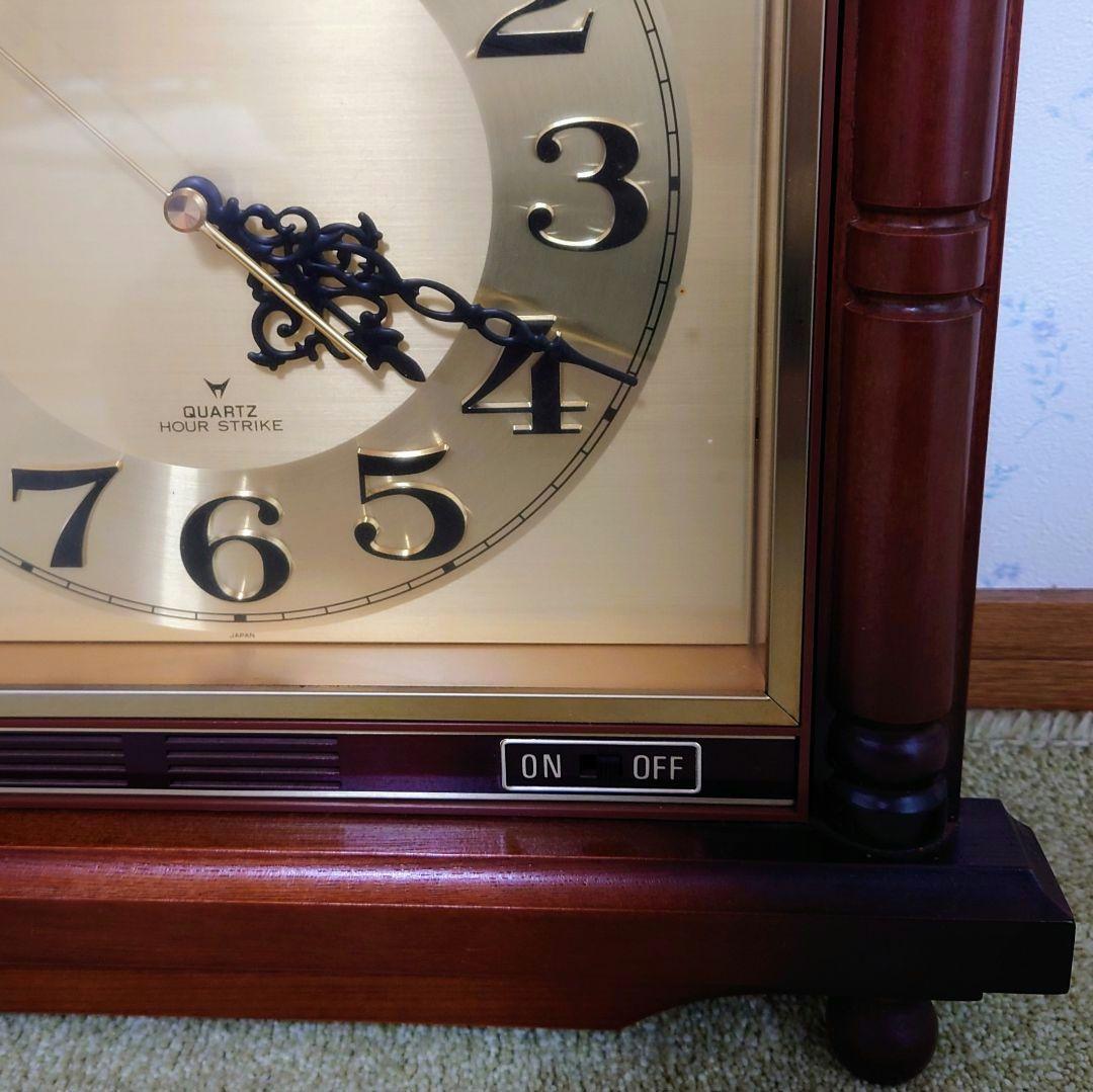 CITIZEN 柱時計 8MS345　1980年頃　レトロ 木製　【訳あり】